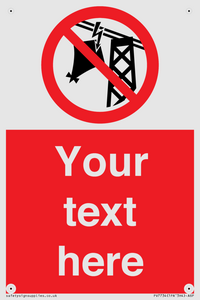 Custom prohibition do not fly kites near overhead electrical power lines